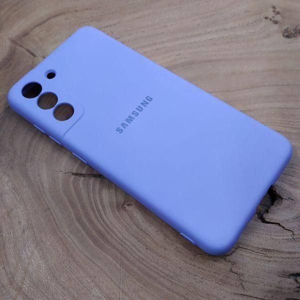 Чохол Silicone case для Samsung S21 FE Lilac