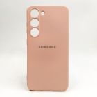 Чохол Silicone case для Samsung S23 Matte Pink