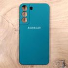 Чохол Silicone case для Samsung S22 5G Blue Green