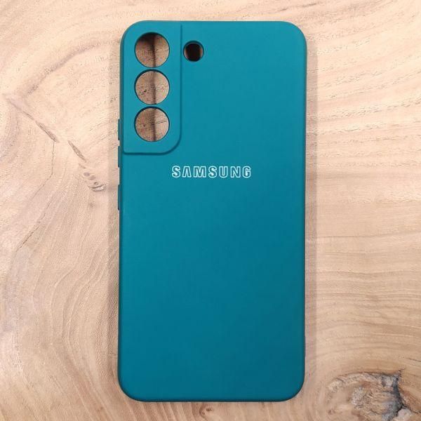 Чохол Silicone case для Samsung S21 FE Blue Green