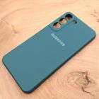 Чохол Silicone case для Samsung S21 FE Blue Green