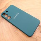 Чохол Silicone case для Samsung S21 FE Blue Green