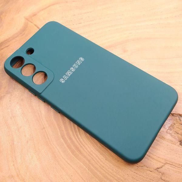 Чохол Silicone case для Samsung S21 FE Blue Green