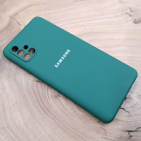 Чохол Silicone case для Samsung A51 4G Blue Green