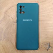 Чохол Silicone case для Samsung A31 4G Blue Green