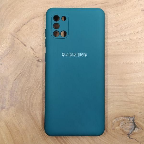 Чохол Silicone case для Samsung A31 4G Blue Green
