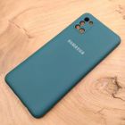 Чохол Silicone case для Samsung A31 4G Blue Green