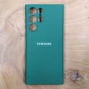 Чохол Silicone case для Samsung S23 Ultra Blue Green