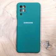 Чохол Silicone case для Samsung A12 Blue Green