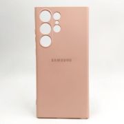 Чохол Silicone case для Samsung S22 Ultra 5G Matte Pink