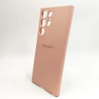 Чохол Silicone case для Samsung S22 Ultra 5G Matte Pink