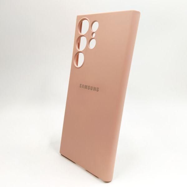 Чохол Silicone case для Samsung S22 Ultra 5G Matte Pink