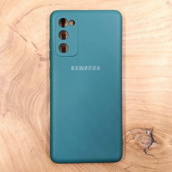 Чохол Silicone case для Samsung S20 FE 4G Blue Green