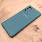 Чохол Silicone case для Samsung S20 FE 4G Blue Green