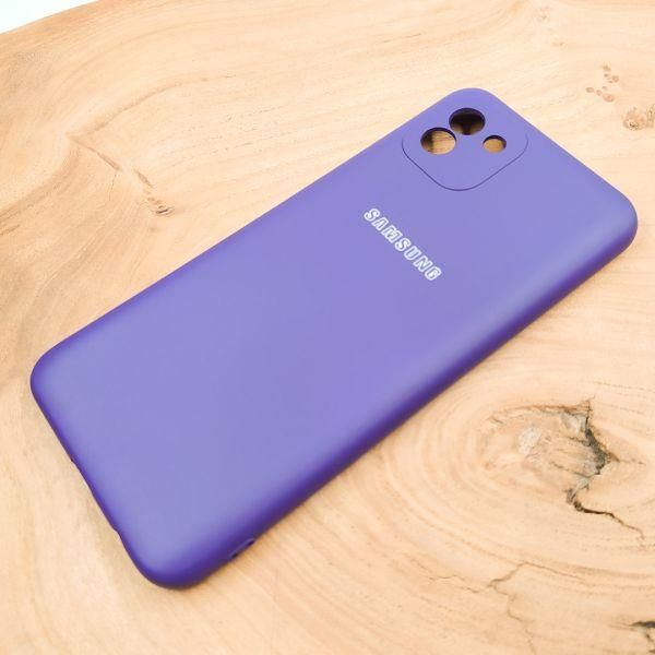 Чохол Silicone case для Samsung A03 Purple