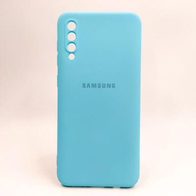 Чохол Silicone case для Samsung A50/A30s Light Blue