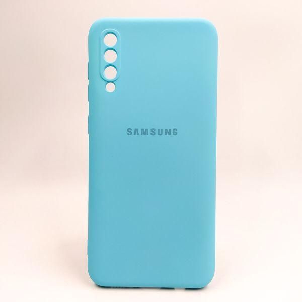 Чохол Silicone case для Samsung A50/A30s Light Blue