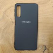 Чохол Silicone case для Samsung A750 (A7 2018) Black
