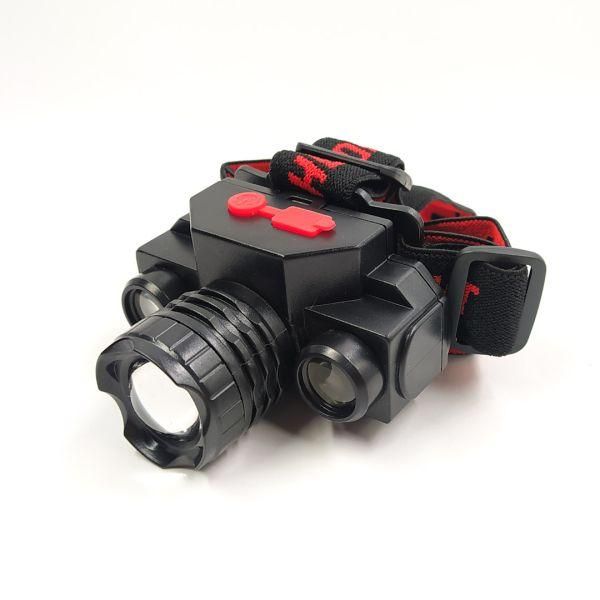 Ліхтарик налобний KX-1805 2w 180 Lumen double крист панель + лінза на акумуляторі 18650