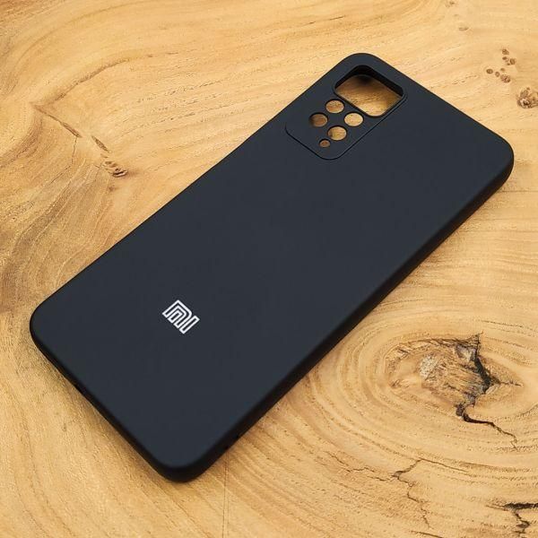 Чохол Silicone case для Xiaomi Redmi Note 11/11S 4G Black