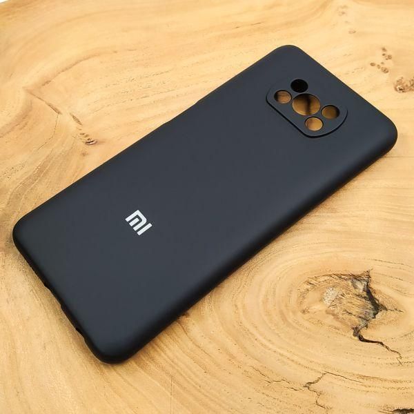 Чохол Silicone case для POCO X3/X3 Pro Black
