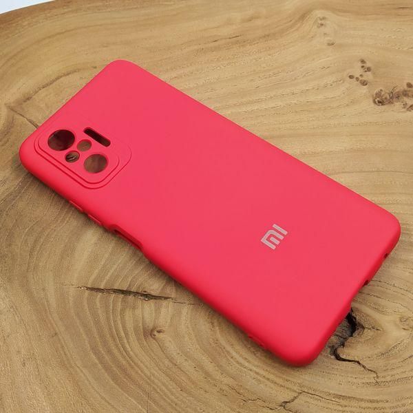 Чохол Silicone Case для Xiaomi Redmi Note 10 Pro Red