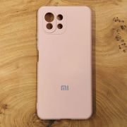 Чохол Silicone Case для Xiaomi Mi 11 Lite Matte Pink