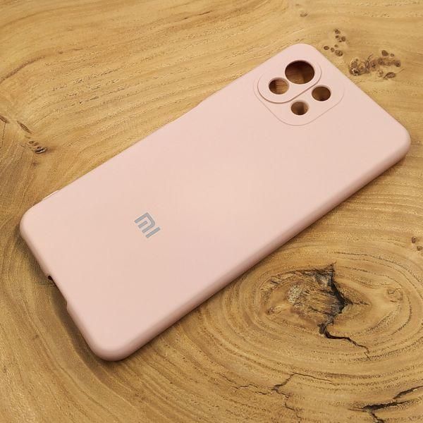 Чохол Silicone Case для Xiaomi Mi 11 Lite Matte Pink