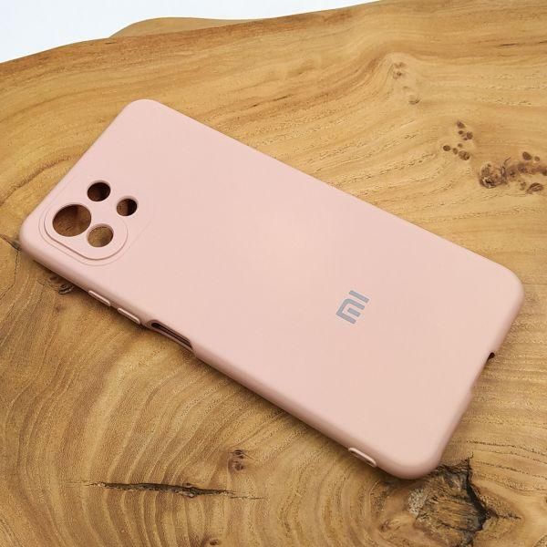 Чохол Silicone Case для Xiaomi Mi 11 Lite Matte Pink