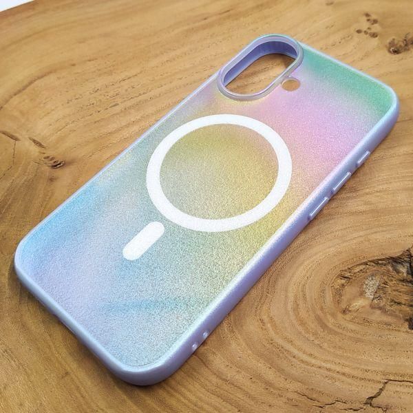 Чехол HOCO Smoke case Gradient with MagSafe iPhone 16 Lilac