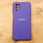 Чохол Silicone case Samsung A12 Purple