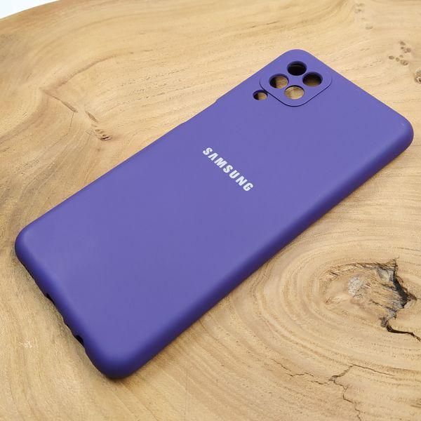 Чохол Silicone case Samsung A12 Purple