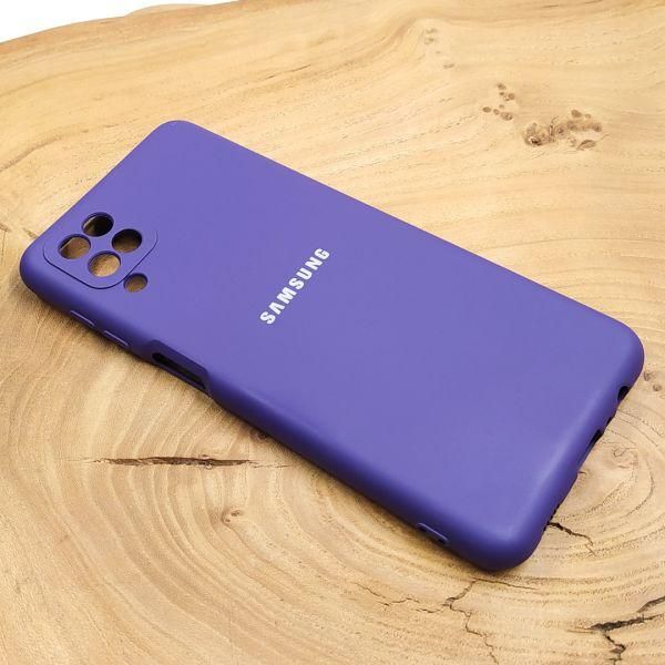 Чохол Silicone case Samsung A12 Purple