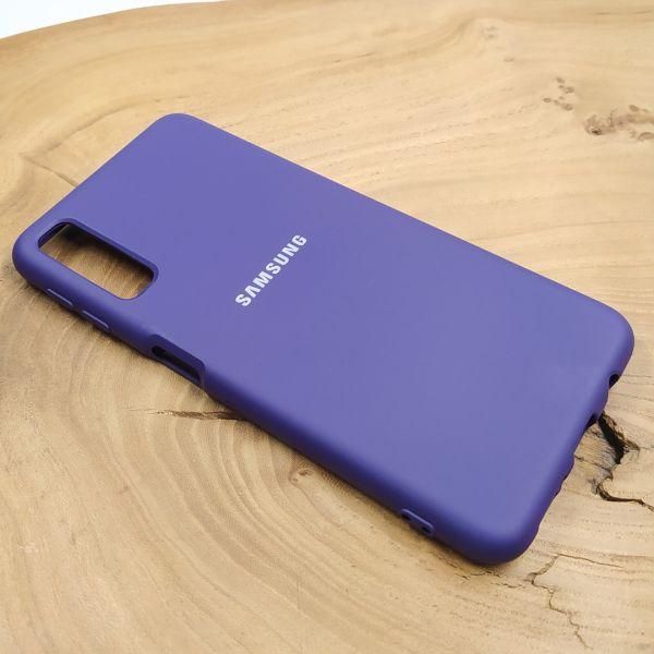 Чохол Silicone case Samsung A750 (A7 2018) Purple