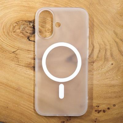 Чохол Baseus with MagSafe iPhone 16 White