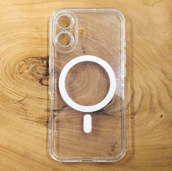 Чохол Glitter case with MagSafe iPhone 16