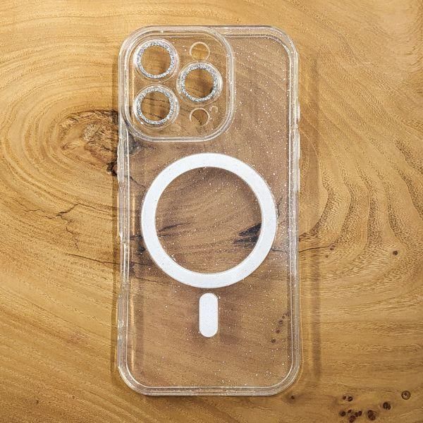 Чохол Glitter case with MagSafe iPhone 16 Pro