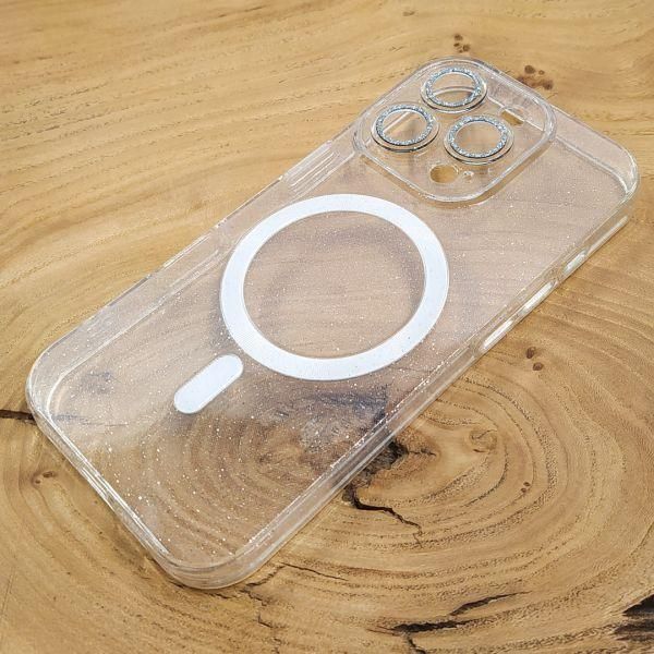 Чохол Glitter case with MagSafe iPhone 16 Pro