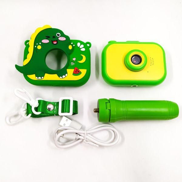 Дитяча камера Y6 з триногою Green Dinosaur(зас.тов.)