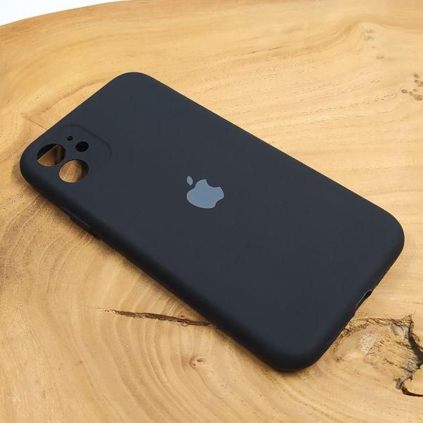 Чохол Silicone Case Full Cover для iPhone 12 Black