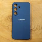 Чохол Silicone Case Samsung S25 Navy Storm