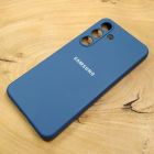Чохол Silicone Case Samsung S25 Navy Storm