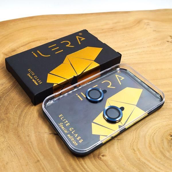 Захисне скло для камер iLera Camera Lens Protector iPhone 14/14 Plus 15/15 Plus Pacific Blue