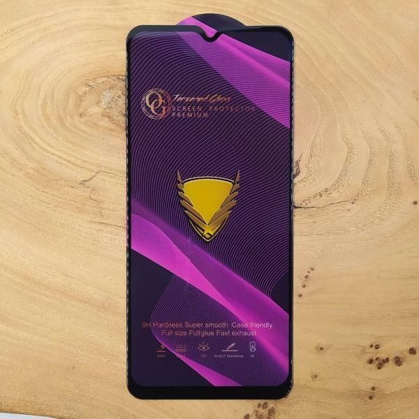 Захисне скло Full Glue Glass Samsung A23/Tecno Spark 8P Black(зас.тов.)