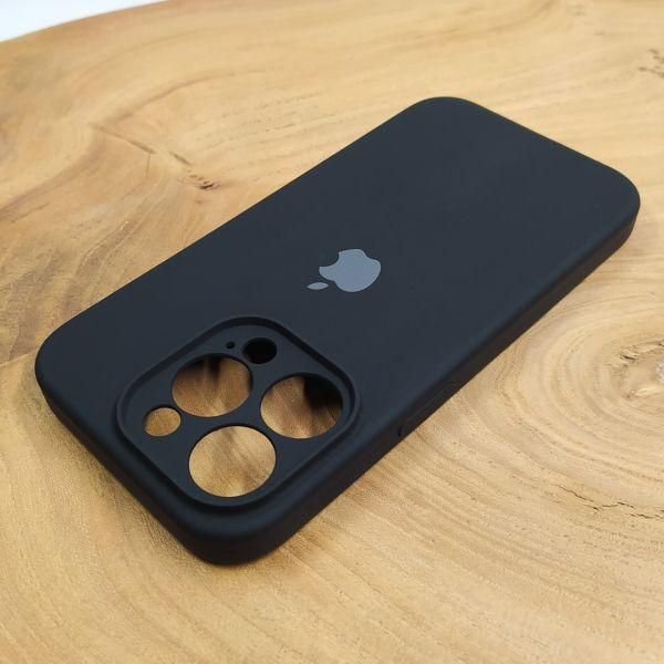 Чехол Silicone Case Full Cover для iPhone 13 Pro Max Black