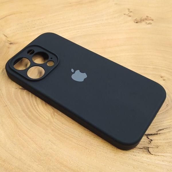 Чехол Silicone Case Full Cover для iPhone 13 Pro Max Black