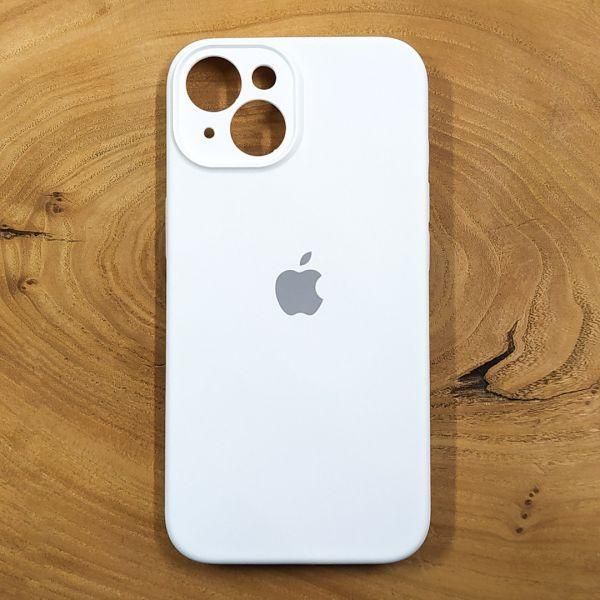 Чехол Silicone Case Full Cover для iPhone 13 White