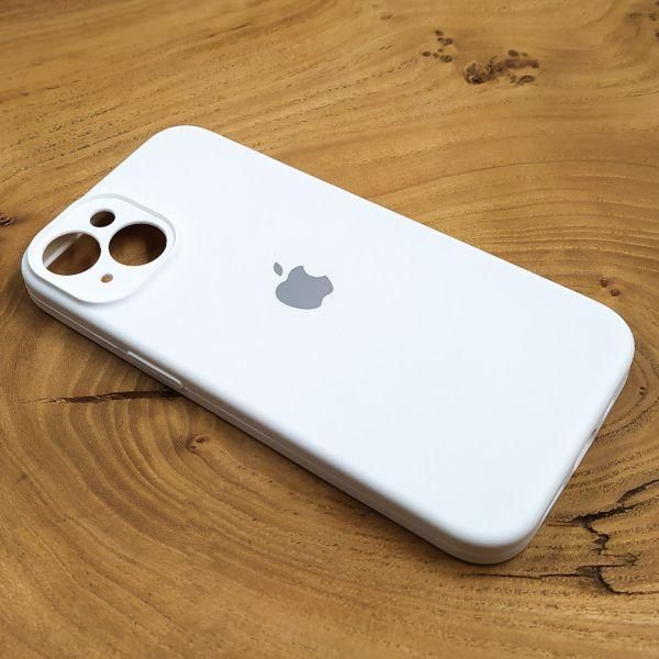 Чехол Silicone Case Full Cover для iPhone 13 White