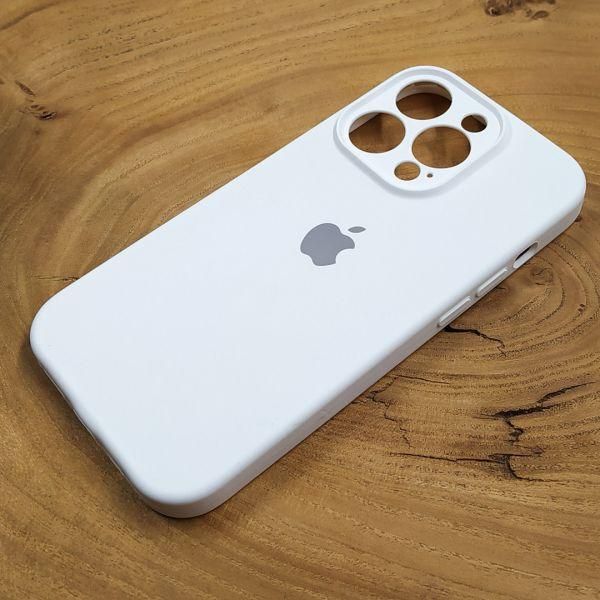 Чехол Silicone Case Full Cover для iPhone 13 Pro Max White