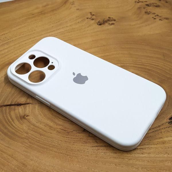 Чехол Silicone Case Full Cover для iPhone 13 Pro Max White